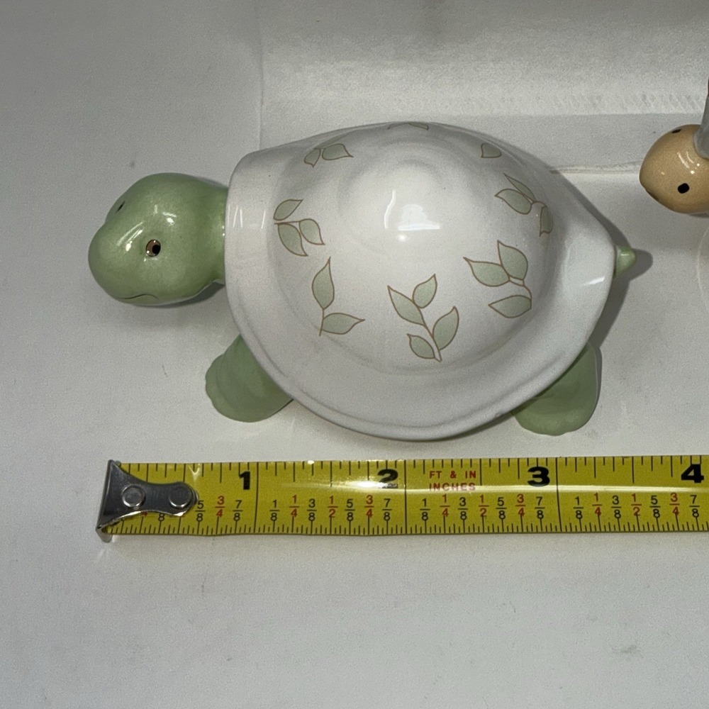 NIB Lenox Ceramic Butterfly Meadow Green Yellow Frog, Turtle, Snail Figurines - Picture 7 of 16